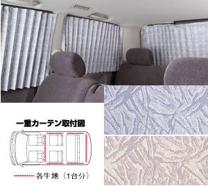 Interior curtain (single) (rear set)