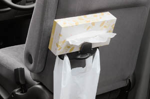 Tissue holder (hook attaching for dust pack)