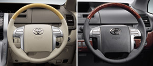 Wood pitch steering wheel