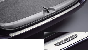 Rear bumper step guard