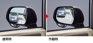 Reverse gearing mirror
