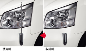 Fender lamp (electromotive remote control expansion and contraction type (front automatic))