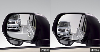 Reverse gearing mirror