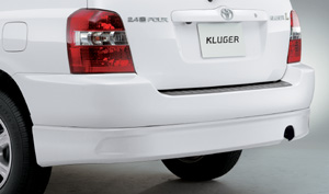 Rear bumper spoiler