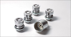 Reverse key wheel nut