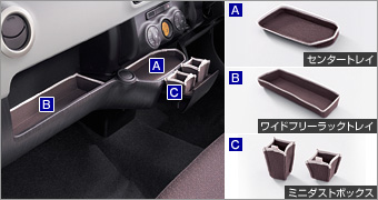 Interior tray set