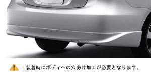 Rear bumper spoiler