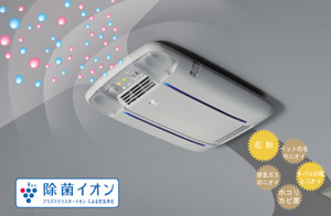 Disinfectant ion air cleaner (dome lamp attaching automatic)