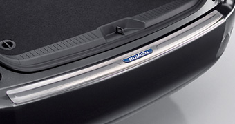 Rear bumper step guard
