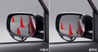 Reverse gearing mirror