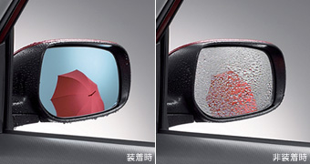 Outer mirror (lane clearing blue mirror)