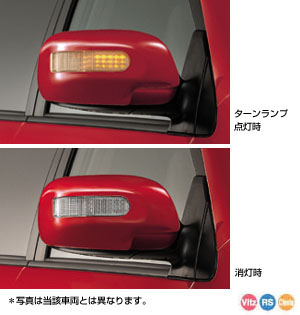 Turn lamp attaching door mirror cover