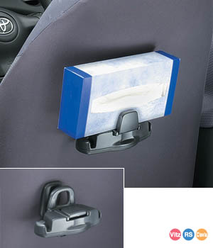 Tissue holder (hook attaching for dust pack)