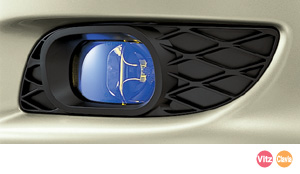 Fog lamp (built-in type and multiple coating)