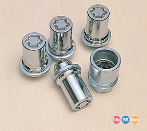 Reverse key wheel nut