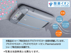 Disinfectant ion air cleaner (dome lamp attaching automatic)