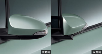 Automatic retractor bull mirror