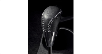 Leather winding shift knob