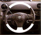 Leather volume steering wheel