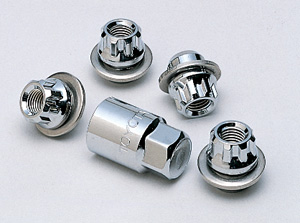 Reverse key wheel nut