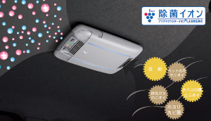 Disinfectant ion air cleaner (dome lamp attaching automatic)