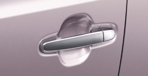 Plated door handle (outside)