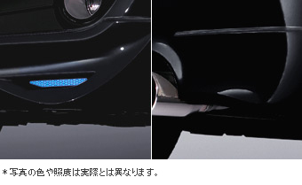 Corner spoiler set (LED you attach) the rear corner spoiler (the set item)/the front corner spoiler (the LED attaching)