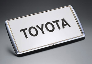Number frame front/rear (deluxe)