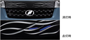 Blue light/write grill