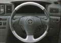 Leather volume steering wheel