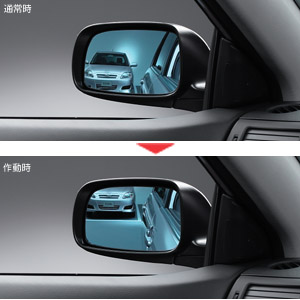 Reverse gearing mirror