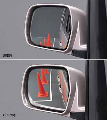 Reverse gearing mirror