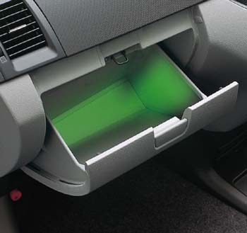 Glove compartment illumination