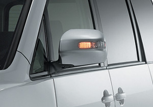 Turn lamp attaching door mirror cover