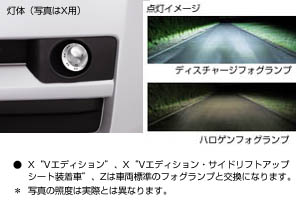 Discharge fog lamp