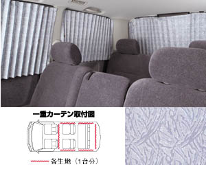 Interior curtain (single) (rear set)