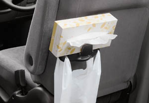 Tissue holder (hook attaching for dust pack)