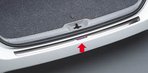 Rear bumper step guard