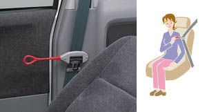 Seat belt support