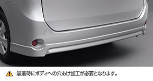 Rear bumper spoiler