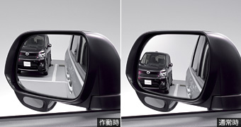 Reverse gearing mirror