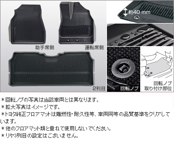 スノー・レジャー用マットセット(フロント・リヤ２列目セット) スノー・レジャー用マット(縁高・フロント（セット）)(縁高・セカンドシート)(縁高・フロント)