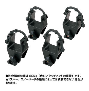 Roof rack attachment (surisukiatatsuchimento)