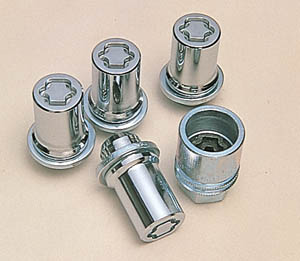 Reverse key wheel nut