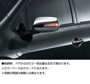 Side turn lamp attaching door mirror (plating)
