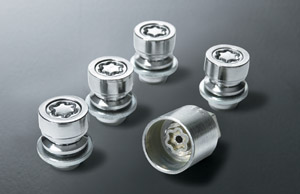 Reverse key wheel nut