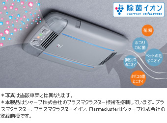 Disinfectant ion air cleaner (dome lamp attaching automatic)
