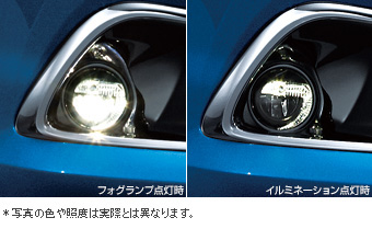 ＬＥＤフォグランプ(イルミネーション付（ホワイト）) ＬＥＤフォグランプ(イルミ灯体Ａ/Ｂ/Ｃ/Ｄ)(イルミスイッチＡ/Ｂ/Ｃ/Ｄ)