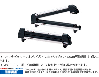 スーリーシステムラック(スキー&スノーボードアタッチメント4)