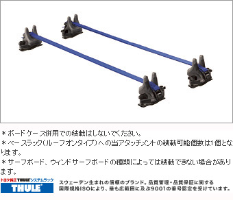 スーリーシステムラック(サーフボードアタッチメント)